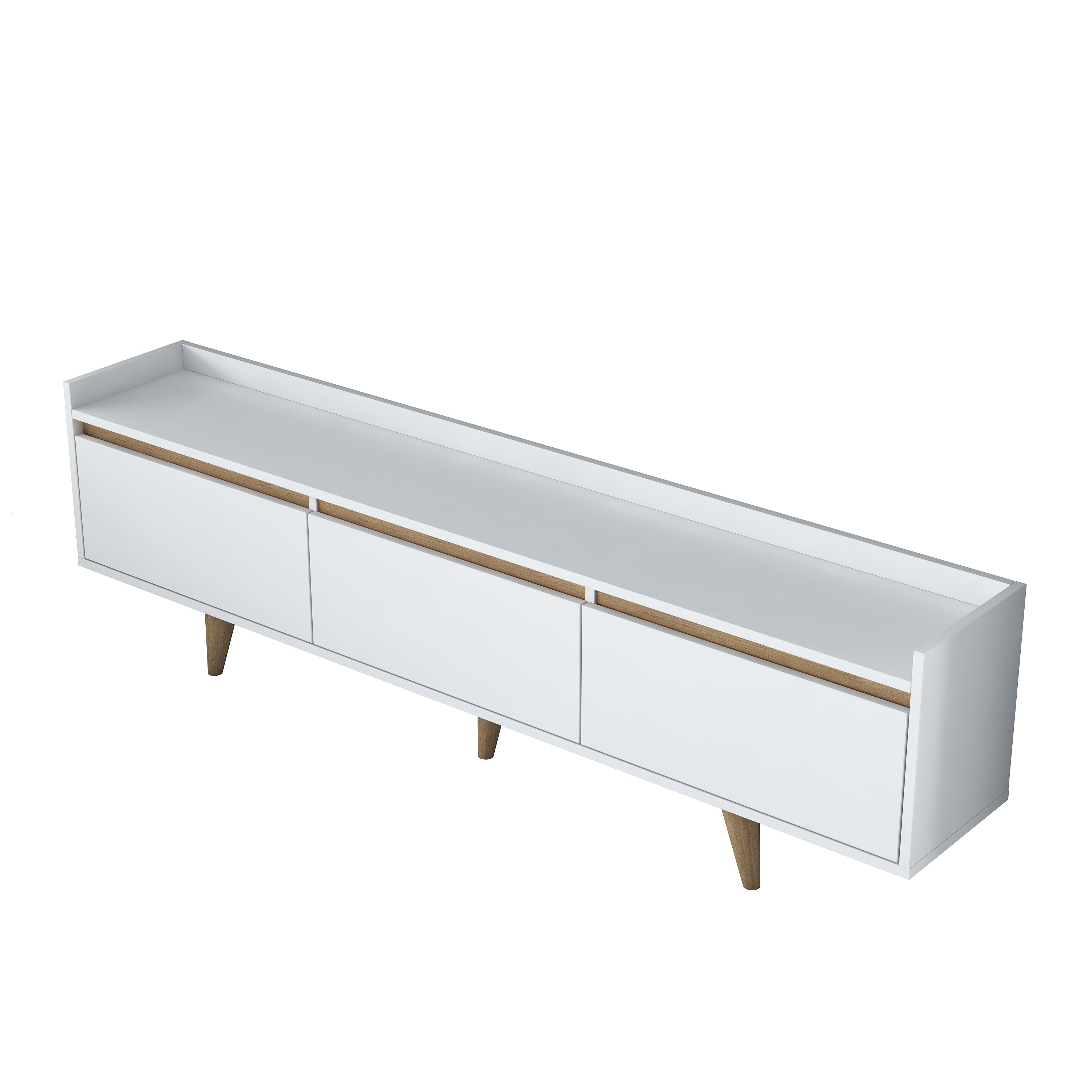 Home Canvas RetroVista TV Console White