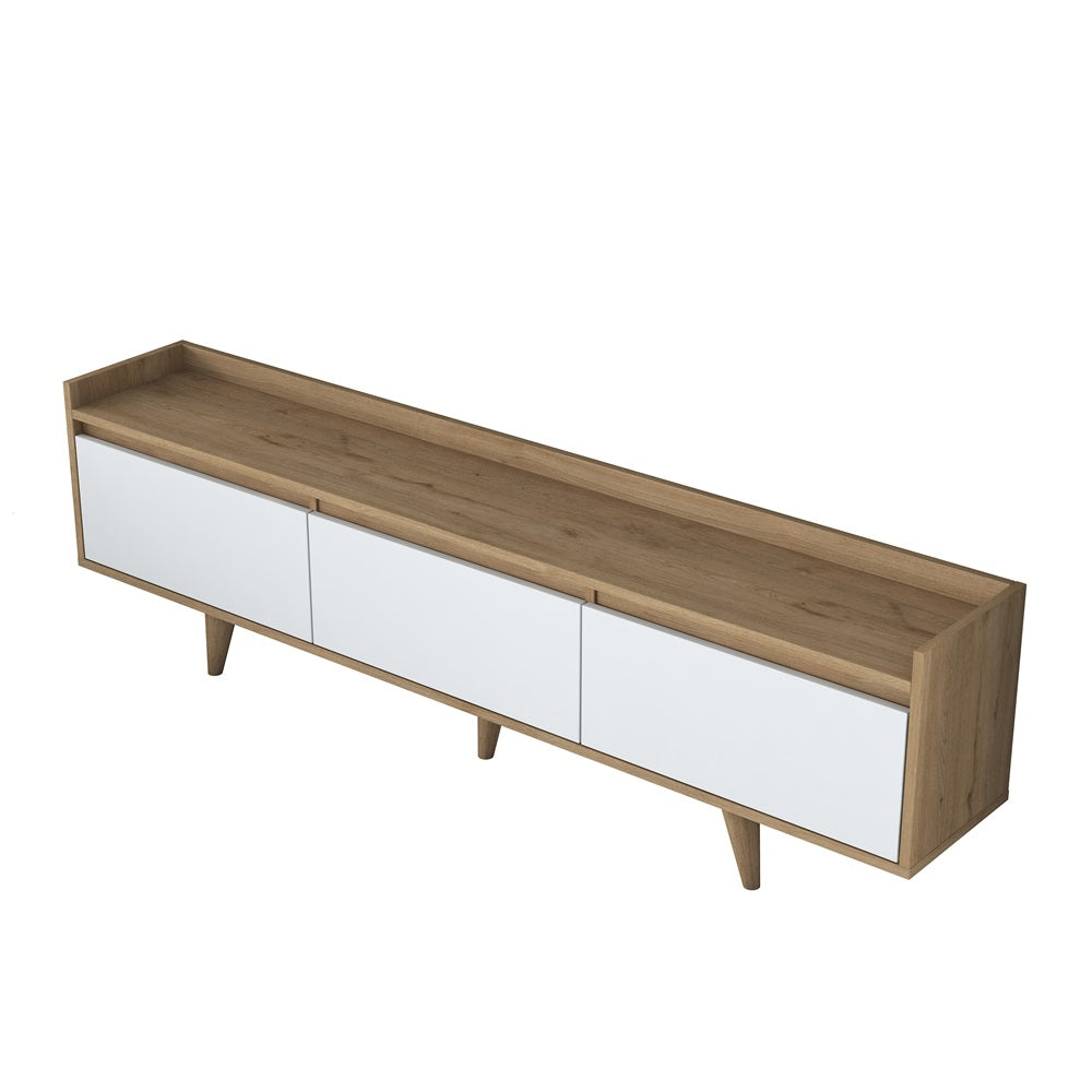 Home Canvas RetroVista TV Console Oak