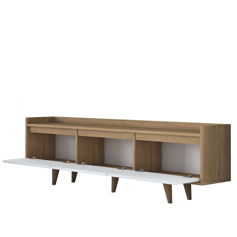 Home Canvas RetroVista TV Console Oak