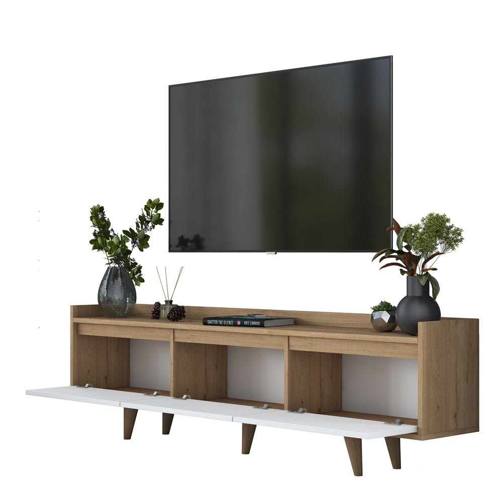 Home Canvas RetroVista TV Console White