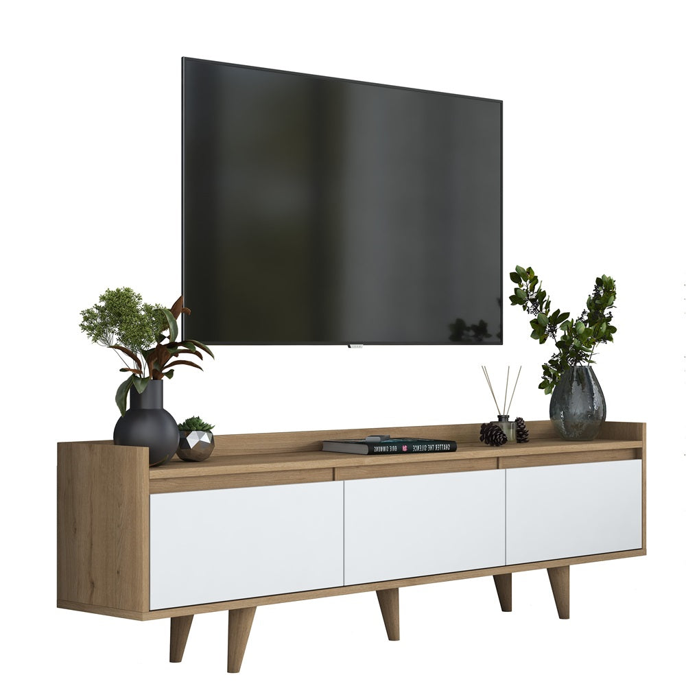 Home Canvas RetroVista TV Console Oak