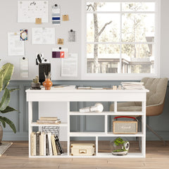 Home Canvas Tywin Corner Desk Pine and White