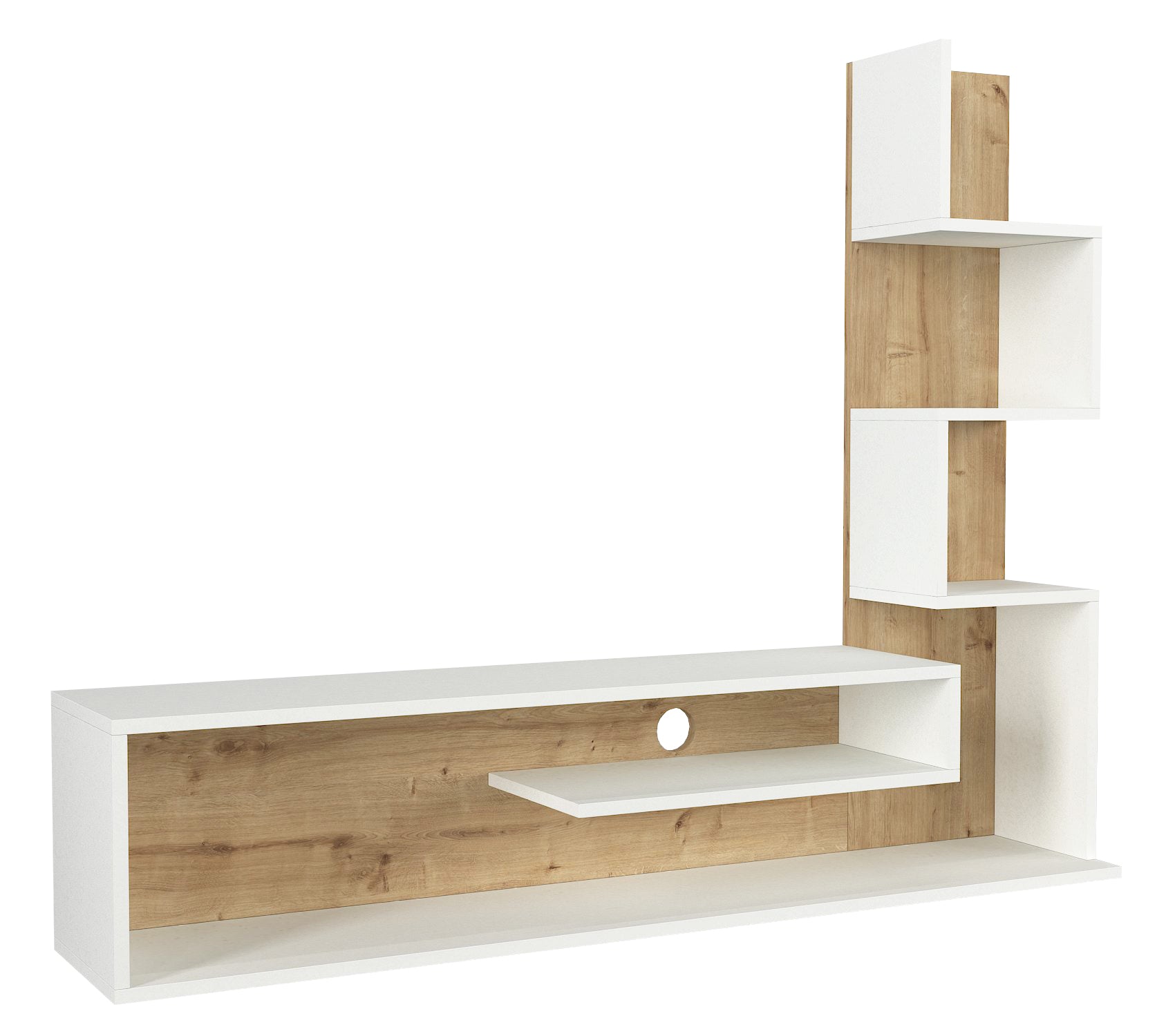 Home Canvas Blanco TV Console | Contemporary Entertainment Unit | Upto 55 inch TV