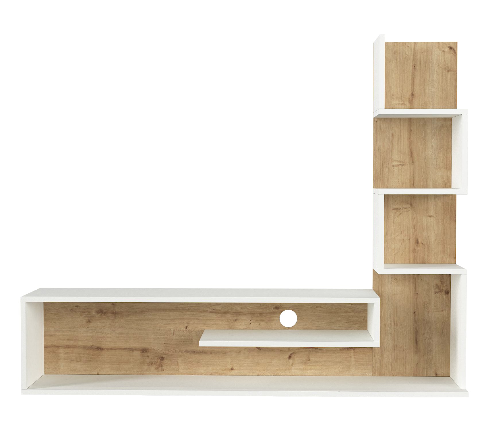 Home Canvas Blanco TV Console | Contemporary Entertainment Unit | Upto 55 inch TV