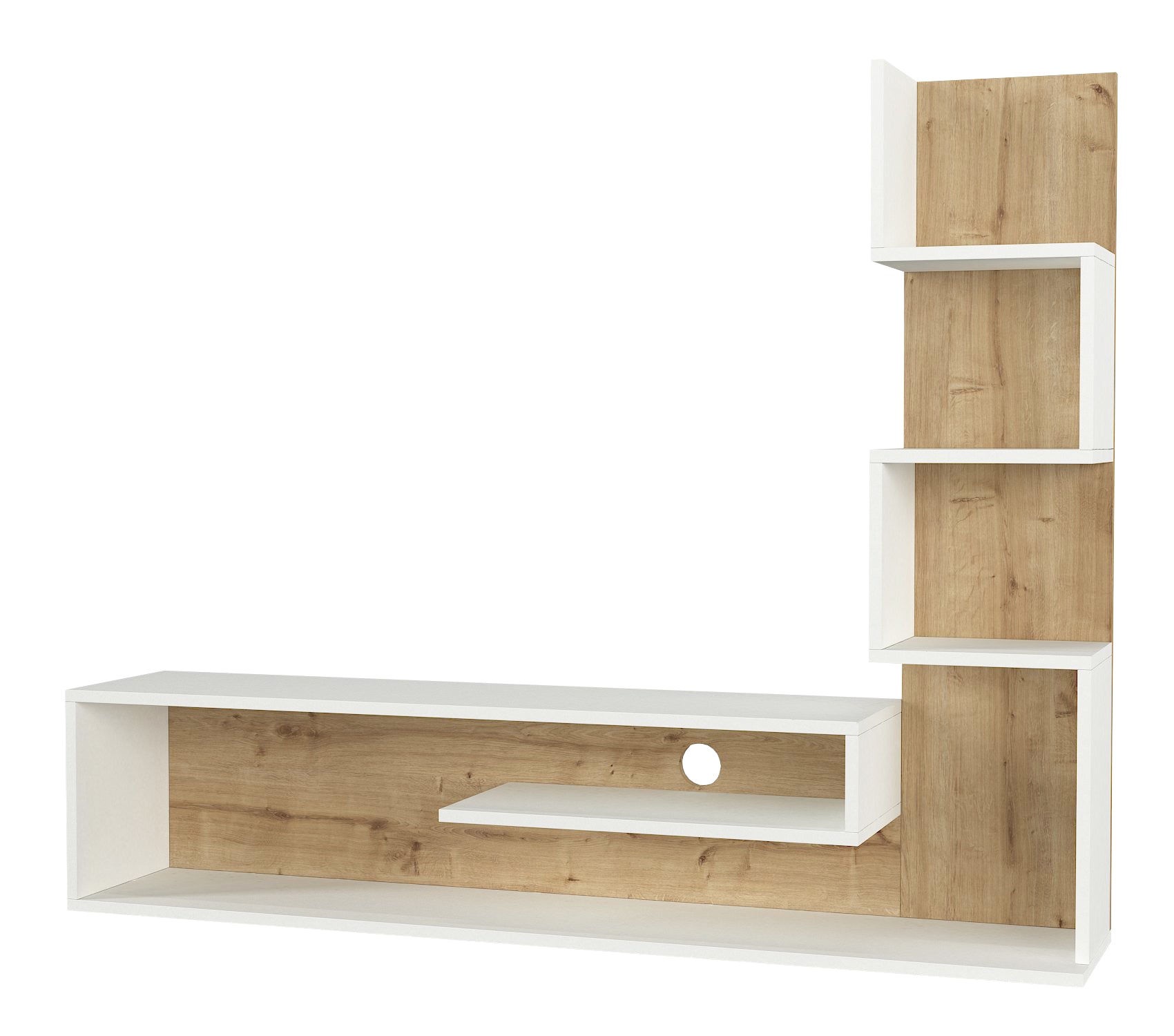 Home Canvas Blanco TV Console | Contemporary Entertainment Unit | Upto 55 inch TV