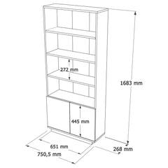 Home Canvas Future Side Board Console  Pine and White