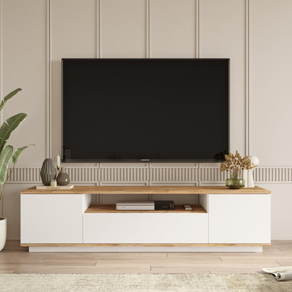 Home Canvas Future TV Unit Pine and White