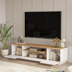 Home Canvas Future Side Board Console  Pine and White