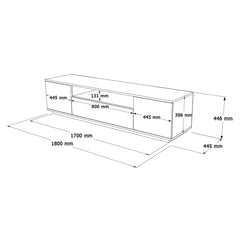 Home Canvas Future Side Board Console  Pine and White