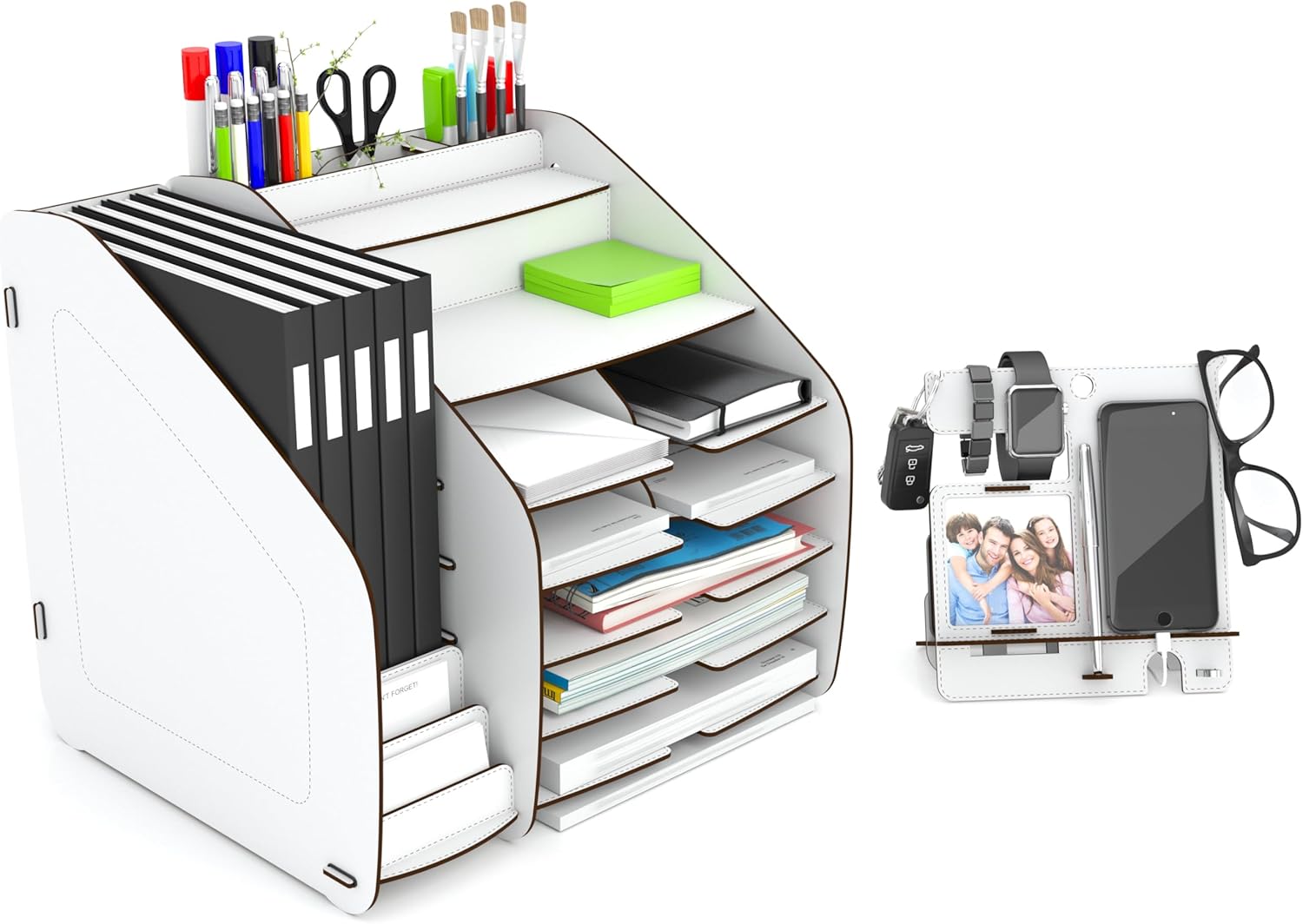 Home Canvas Cosmo Organizer X-Large 33 x 32 x 36 cm – White | Stylish Storage Solution