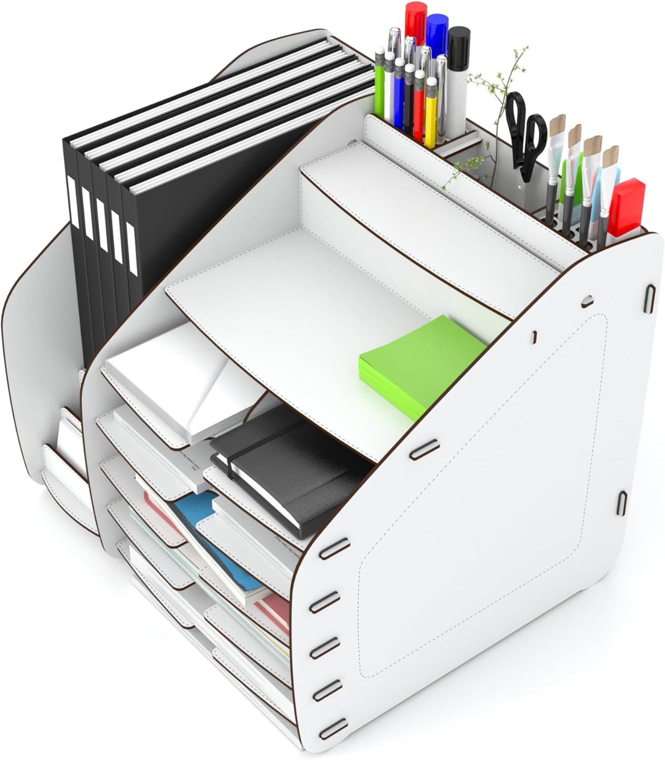 Home Canvas Cosmo Organizer X-Large 33 x 32 x 36 cm – White | Stylish Storage Solution