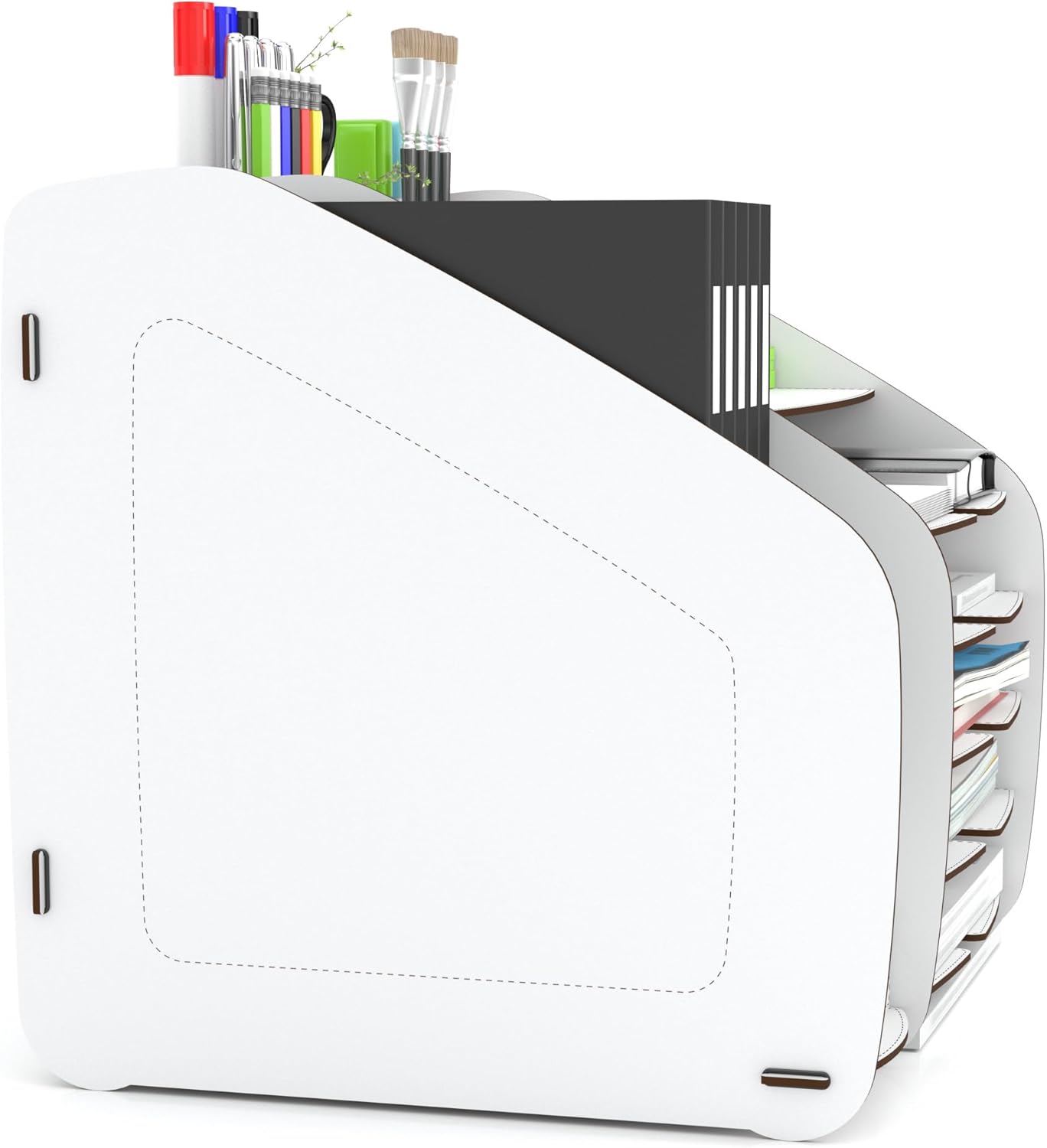 Home Canvas Cosmo Organizer X-Large 33 x 32 x 36 cm – White | Stylish Storage Solution