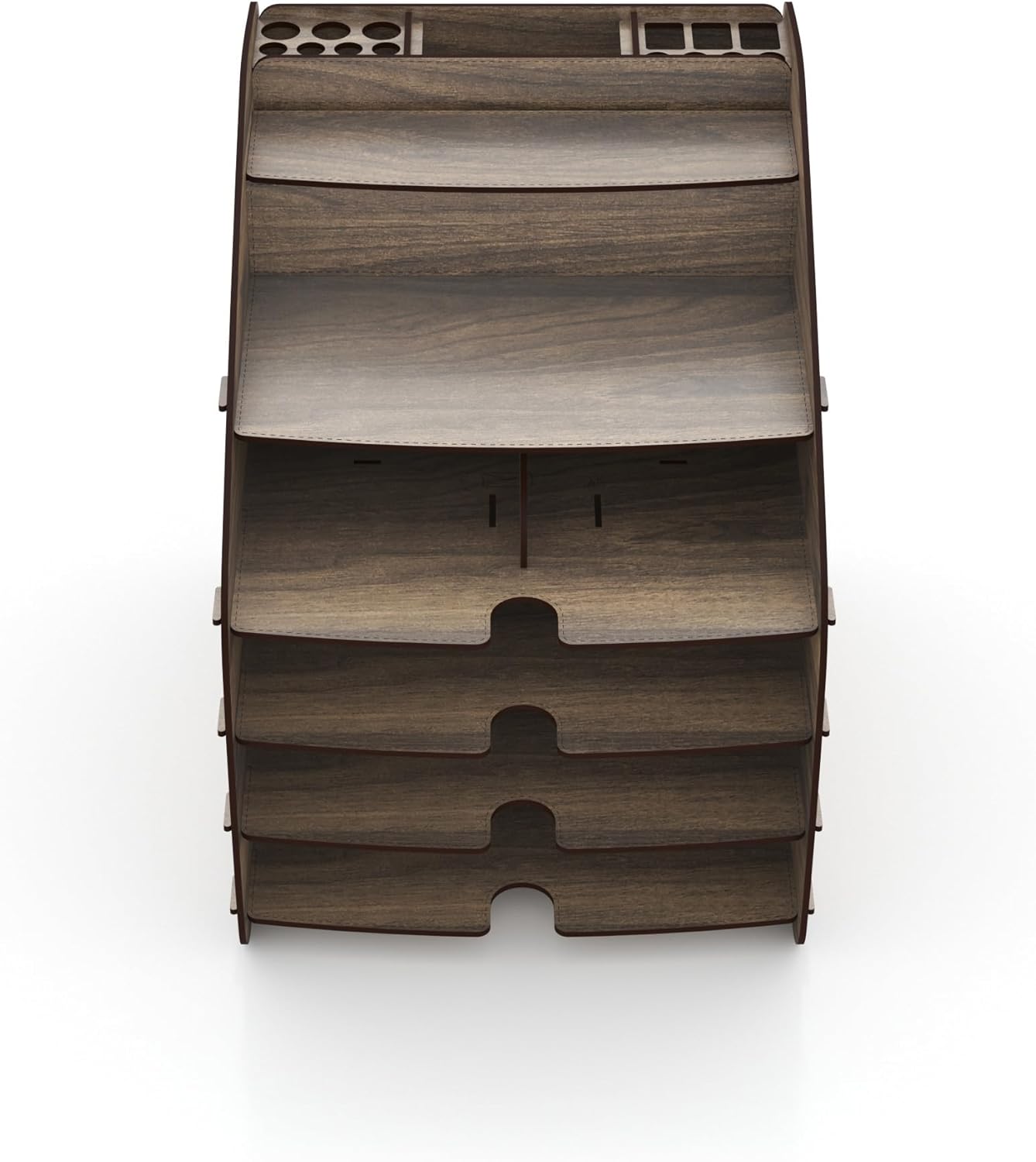 Home Canvas Cosmo Organizer Large 33 x 26 x 32 CM, 2.9kg – Walnut| Stylish Storage Solution