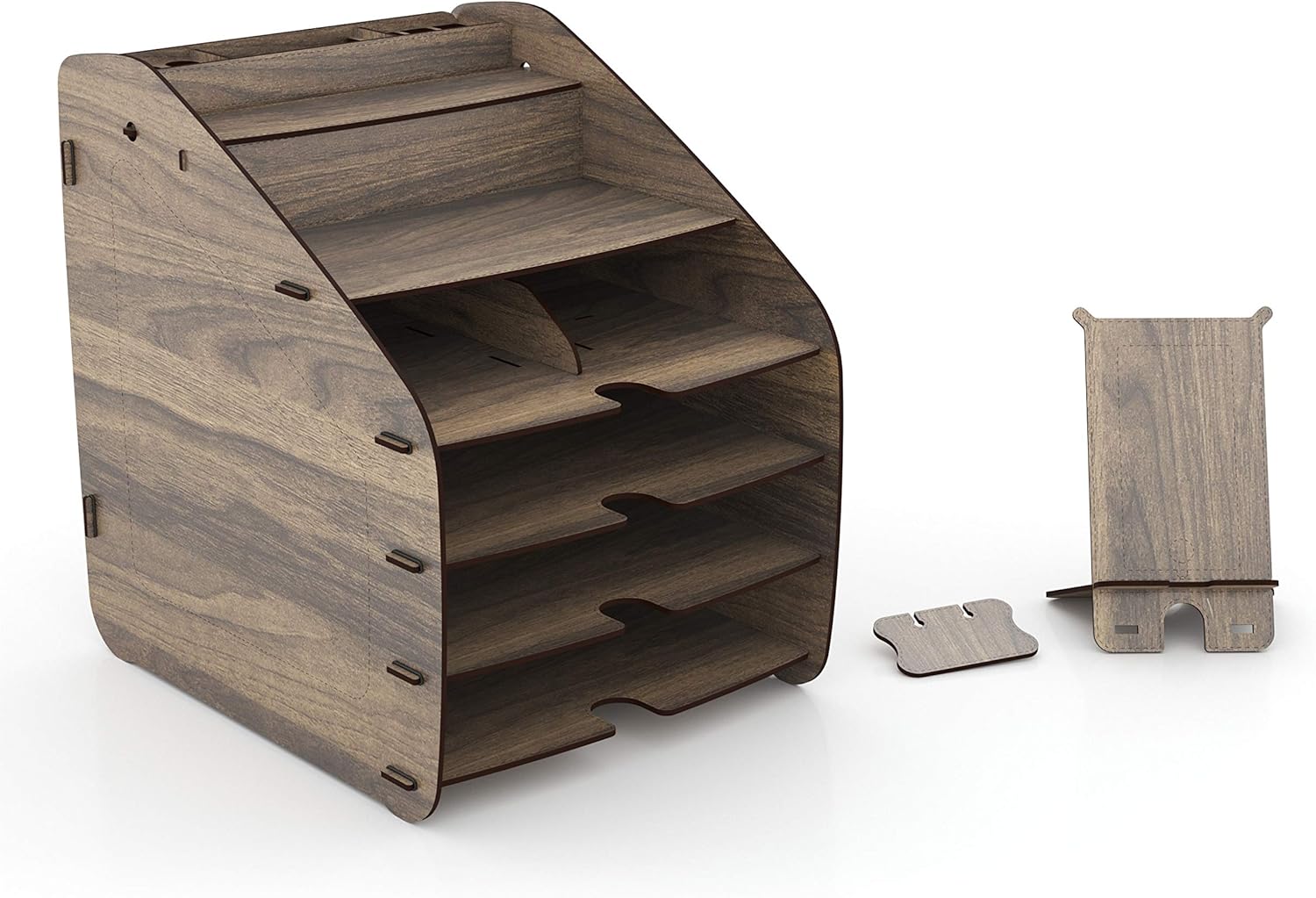 Home Canvas Cosmo Organizer Large 33 x 26 x 32 CM, 2.9kg – Walnut| Stylish Storage Solution