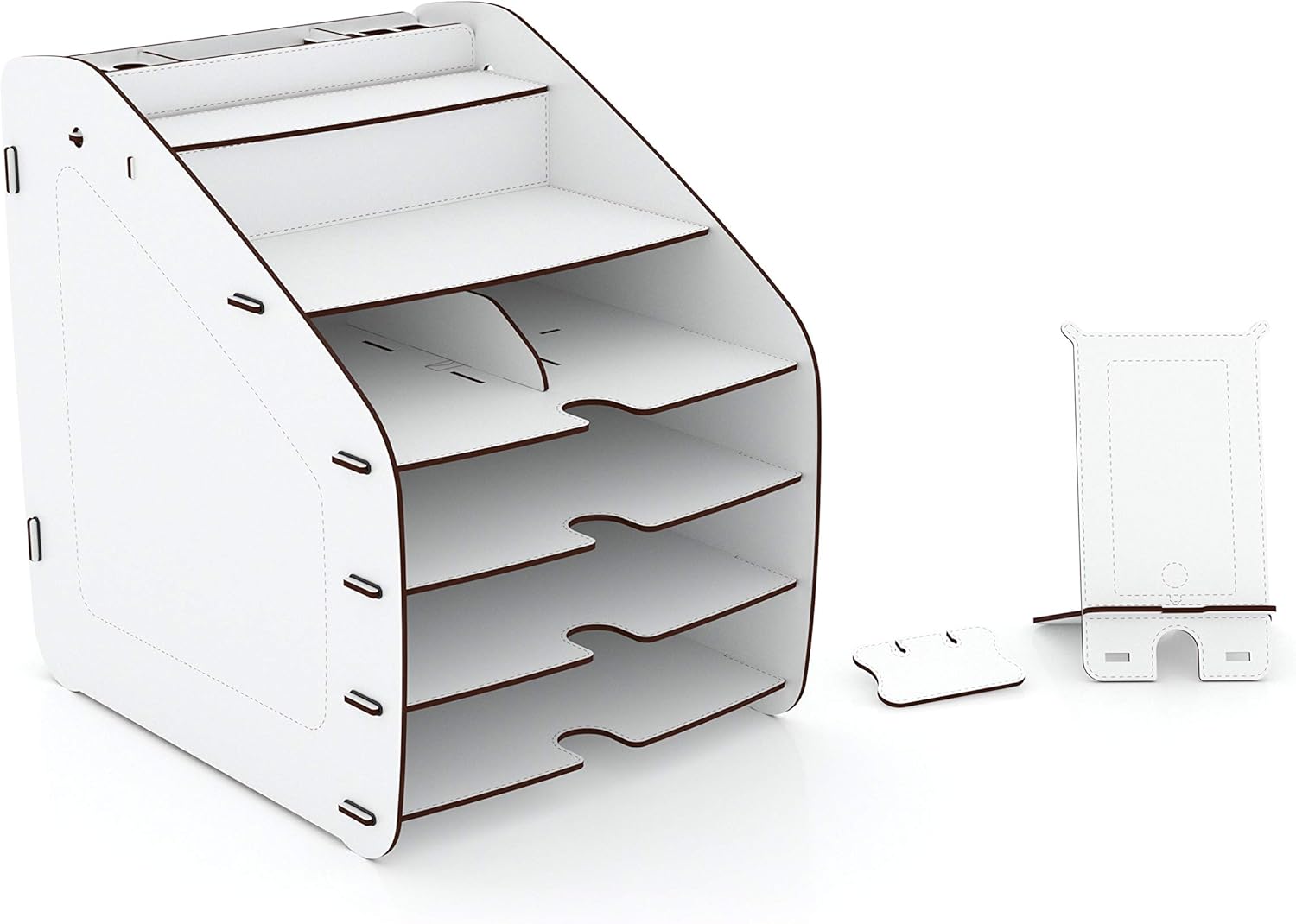 Home Canvas Cosmo Organizer Large 33 x 26 x 32 CM, 2.9kg – White | Stylish Storage Solution