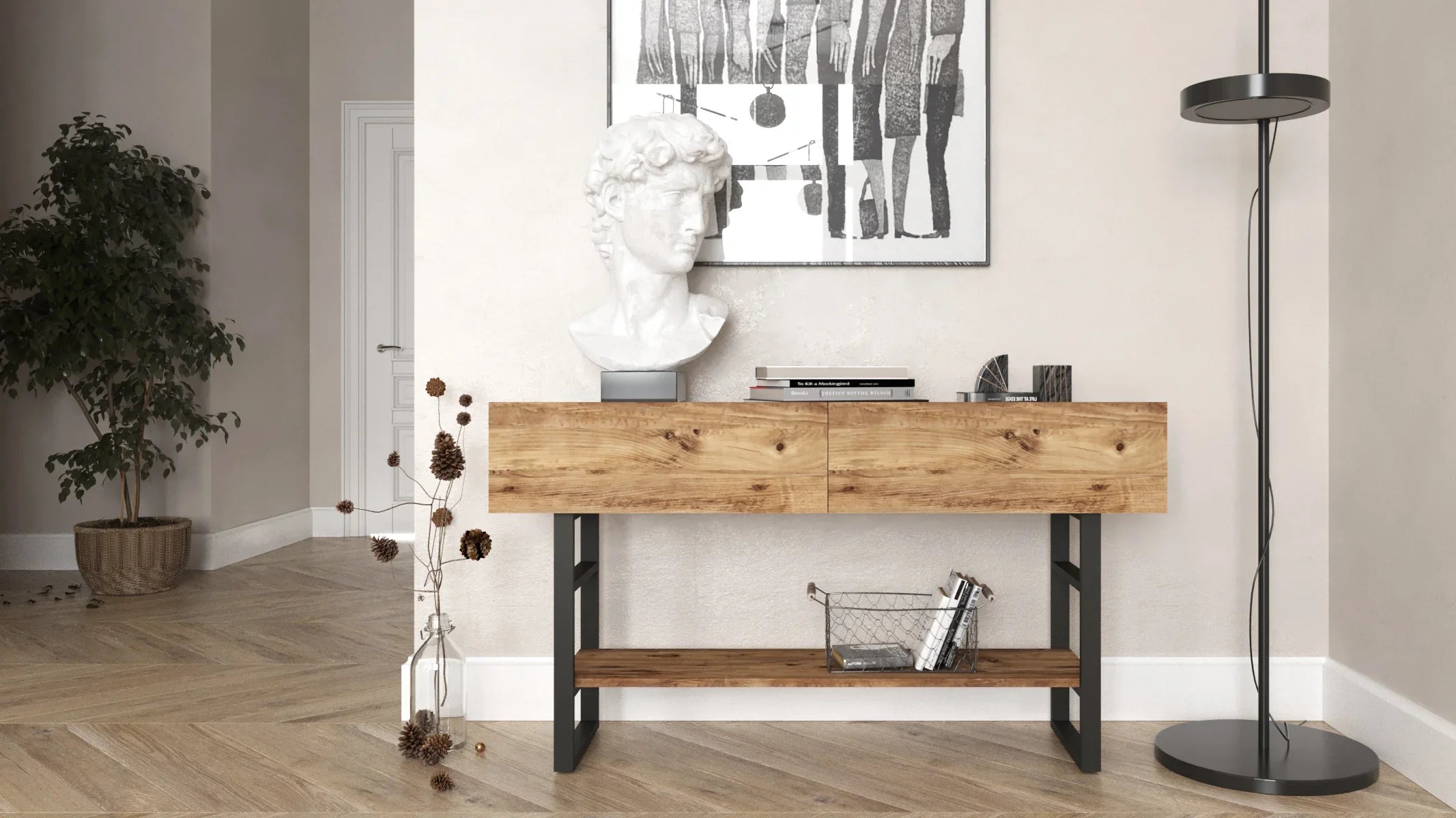 Home Canvas Royal Enter Way table, Pine