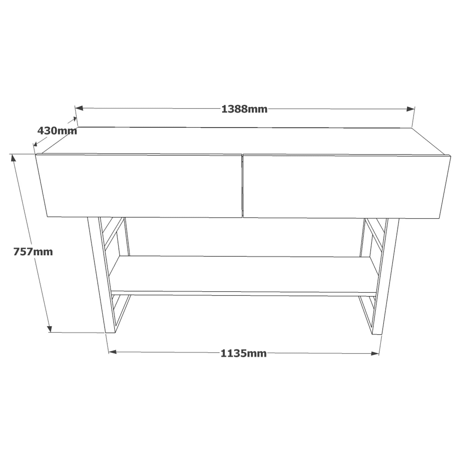 Home Canvas Royal Enter Way table, Pine