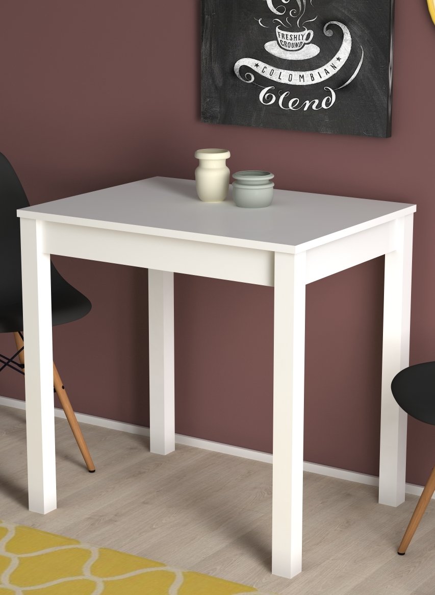 Home Office Computer Desk Mini Table, White, Compact Study & Work Desk