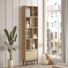 Home Canvas Ocean Book Case Oak