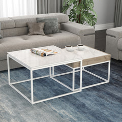 HC Home Canvas Clive Nested Coffee Table Stone