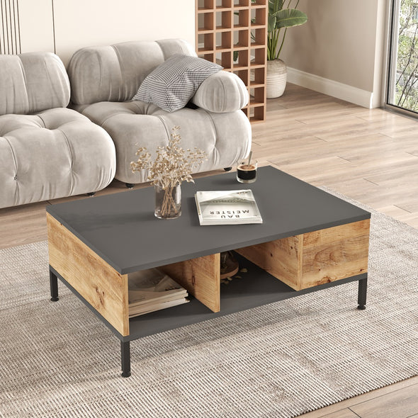 Home Canvas Royal Coffee Table  Pine and Grey