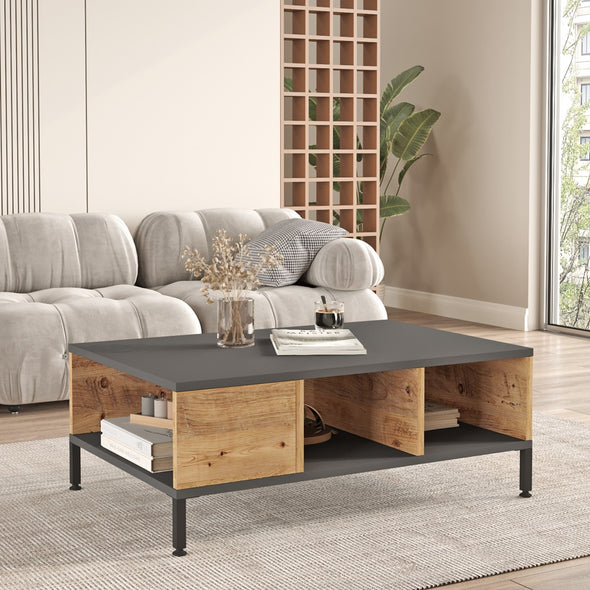 Home Canvas Royal Coffee Table  Pine and Grey