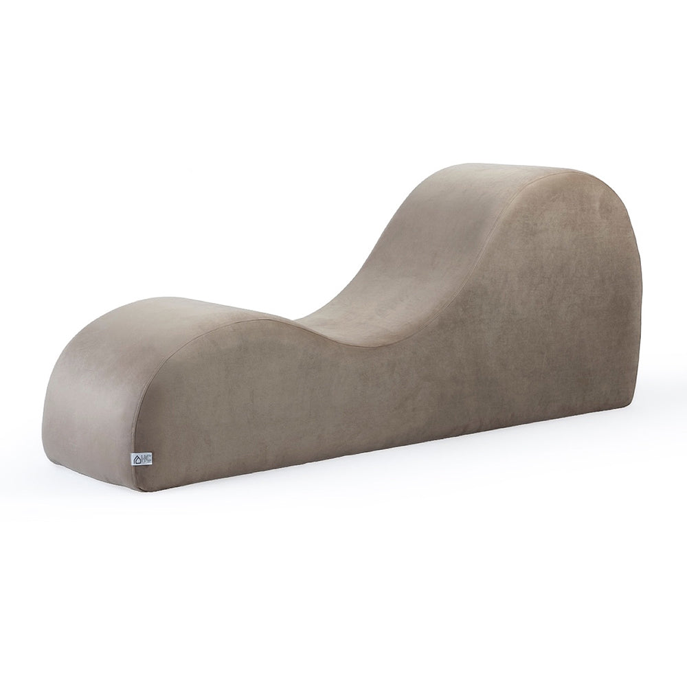 Home Canvas Comfy Lounge Chair Velvet S-Shape Sofa Modern Yoga Chaise Lounge Comfort Gold