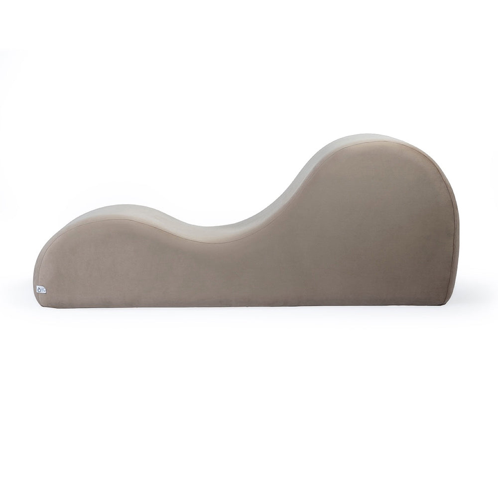 Home Canvas Comfy Lounge Chair Velvet S-Shape Sofa Modern Yoga Chaise Lounge Comfort Gold
