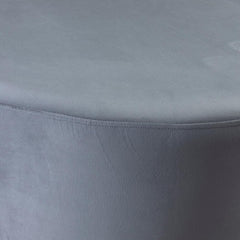 Close-up of a gray fabric surface with a subtle pattern