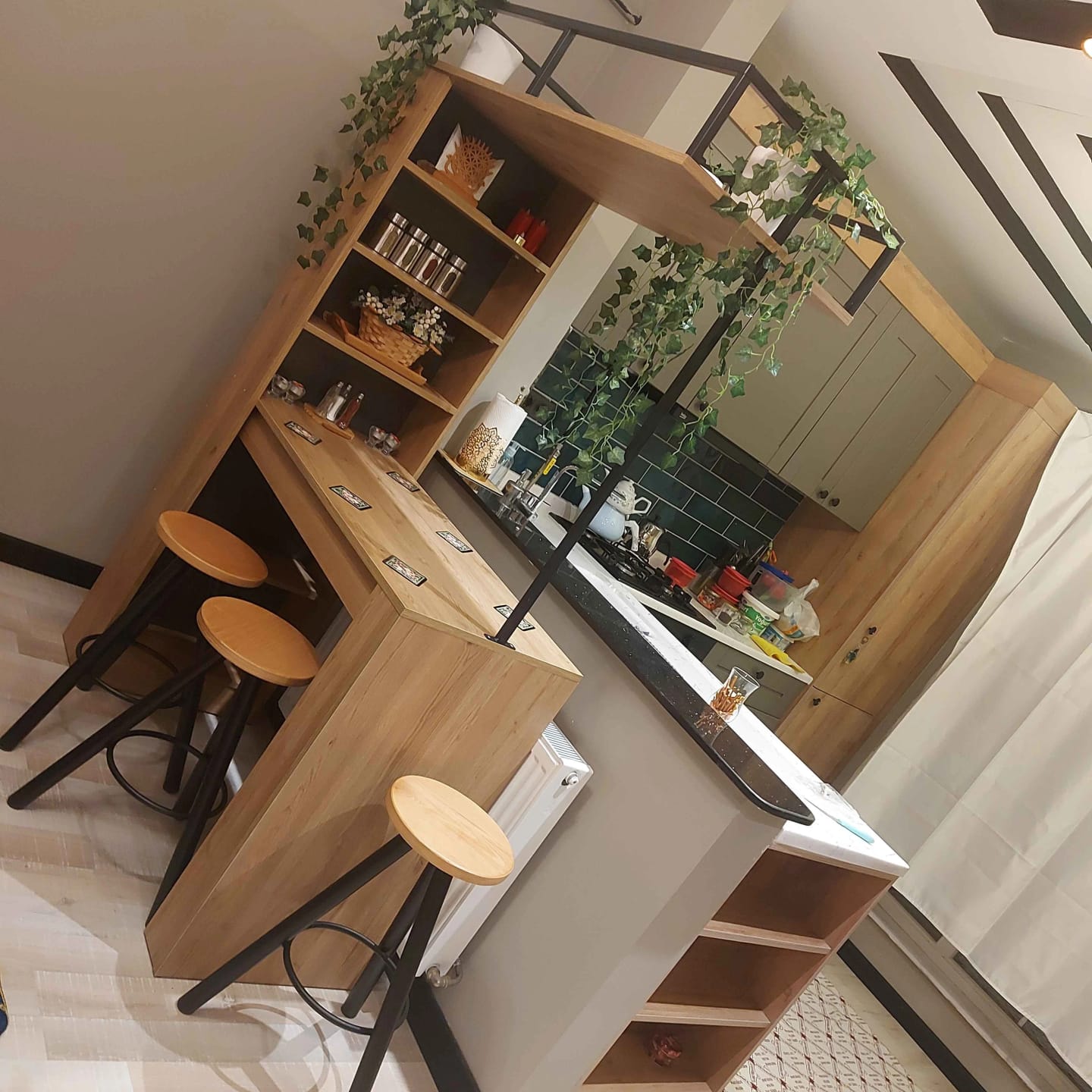 Home Canvas Blend Bar Unit Oak