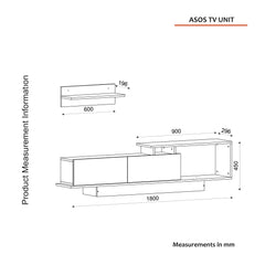 Asos TV Unit dimensions and measurements