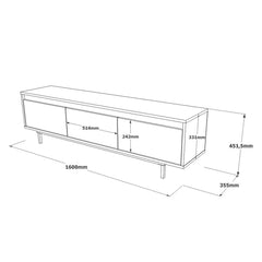 Concretea TV Unit dimension drawing