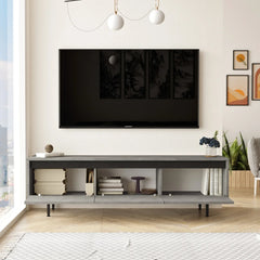 Concretea TV Unit open in a modern interior