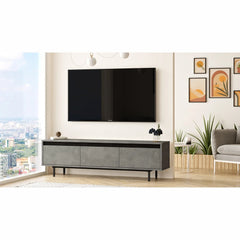 Concretea TV Unit in a wide contemporary room setting