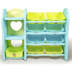 Home Canvas Furniture Trading LLC.Deluxe Multi-Bin Toy Organizer with Storage Bins- Multicolor Kids Storage 