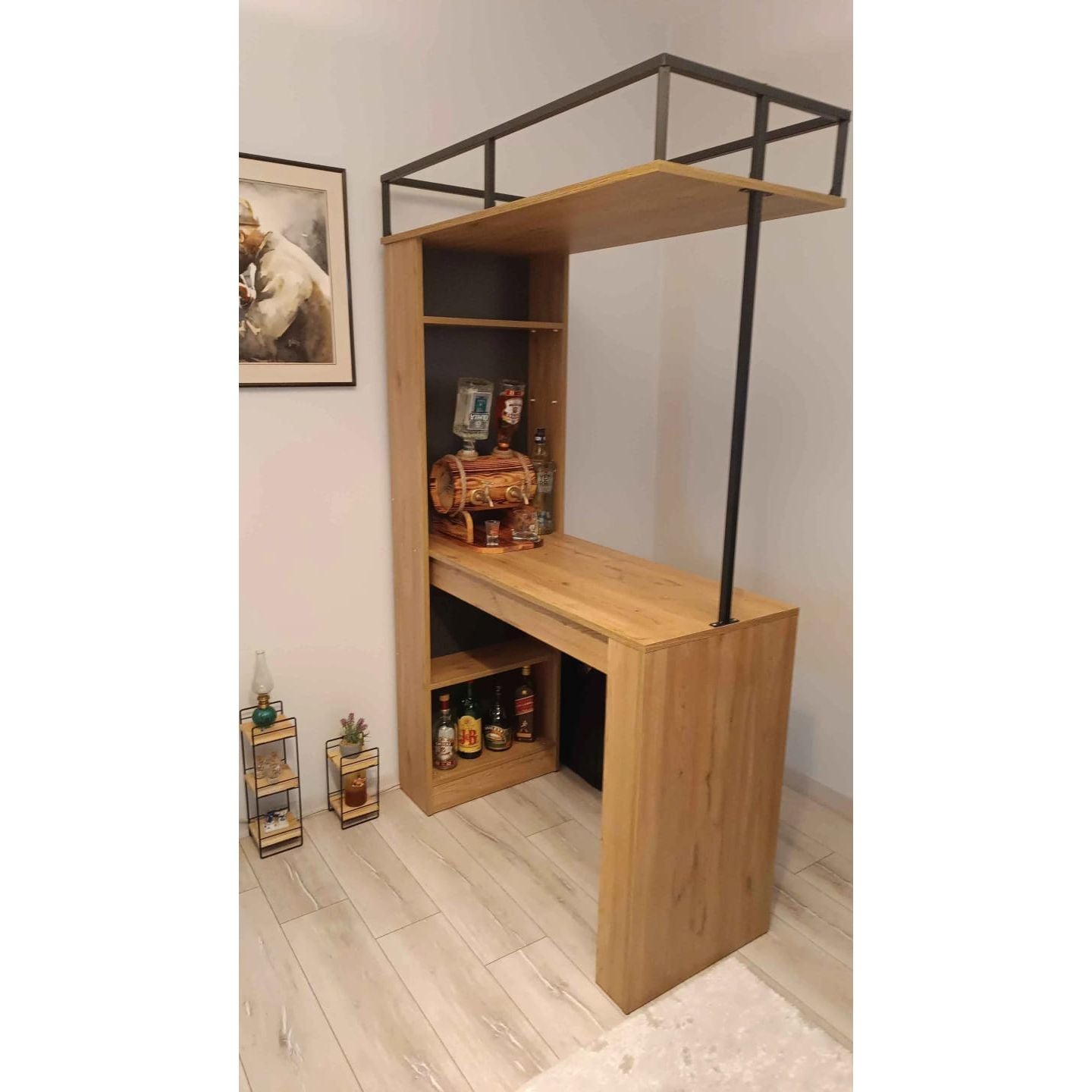 Home Canvas Blend Bar Unit Oak