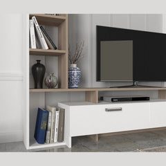 Simal TV Stand shelving and drawer detail