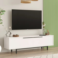 Snowveil TV Console closed from an angle
