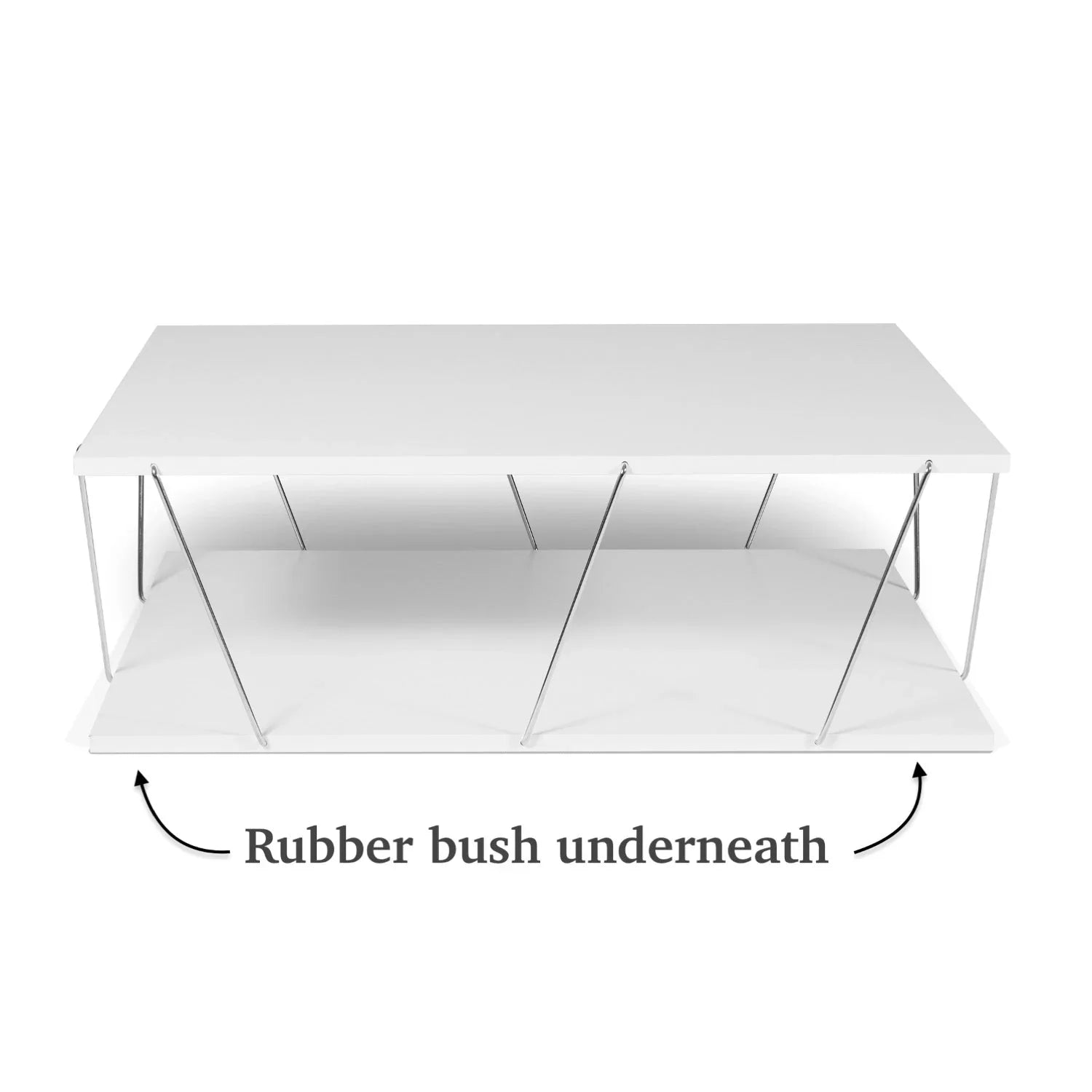 Home Canvas Furniture Trading LLC.Tars Modern Coffee Table White-Chrome Coffee Tables 