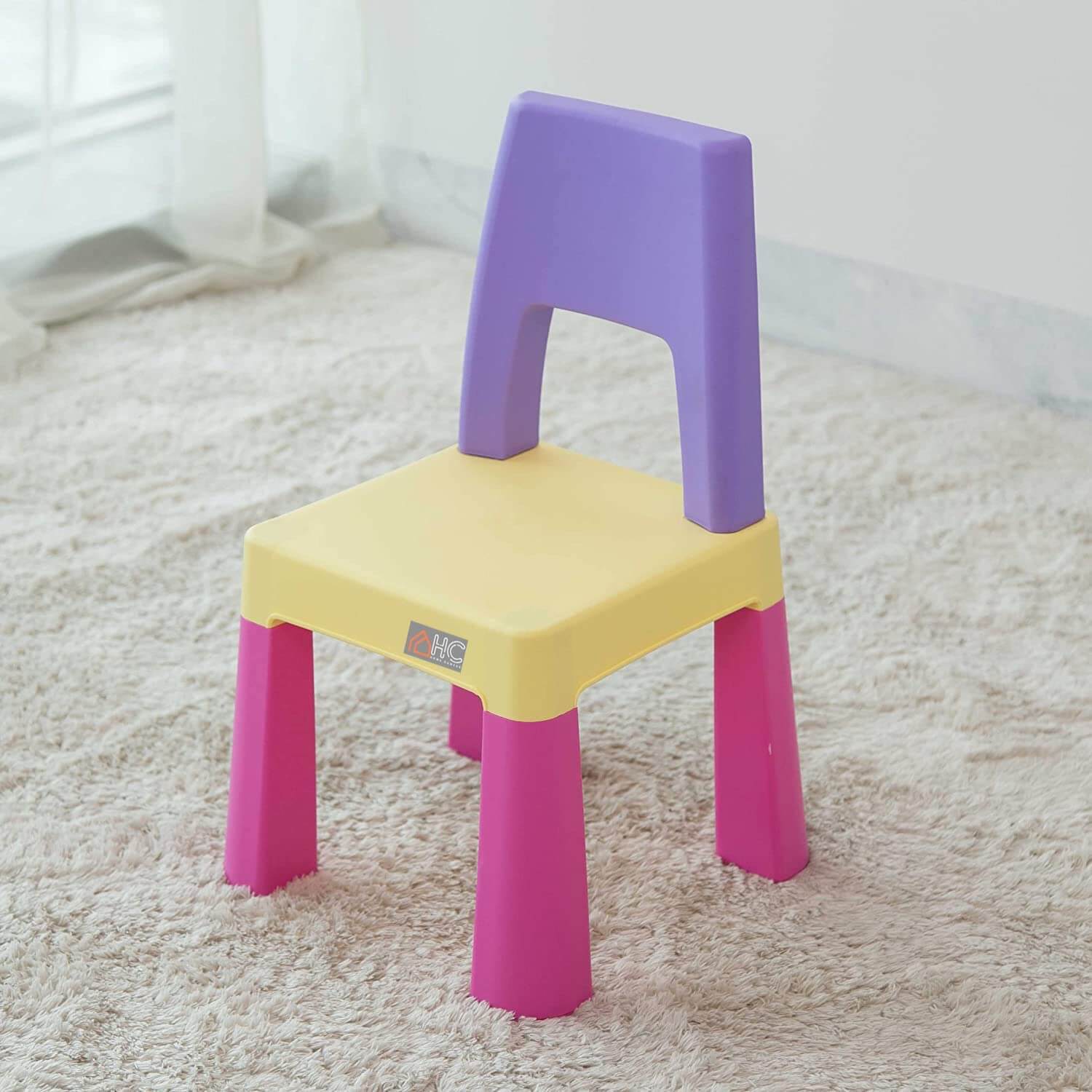 Home Canvas Furniture Trading LLC.Block Study Table & Two Chair Set Table Chair 