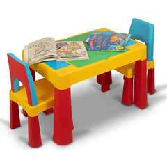 Home Canvas Furniture Trading LLC.Block Study Table & Two Chair Set Table Chair 
