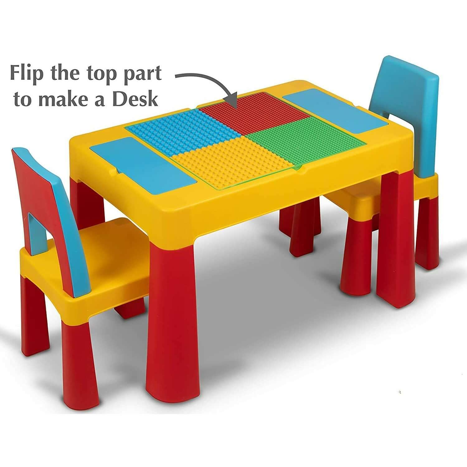 Home Canvas Furniture Trading LLC.Block Study Table & Two Chair Set Table Chair 