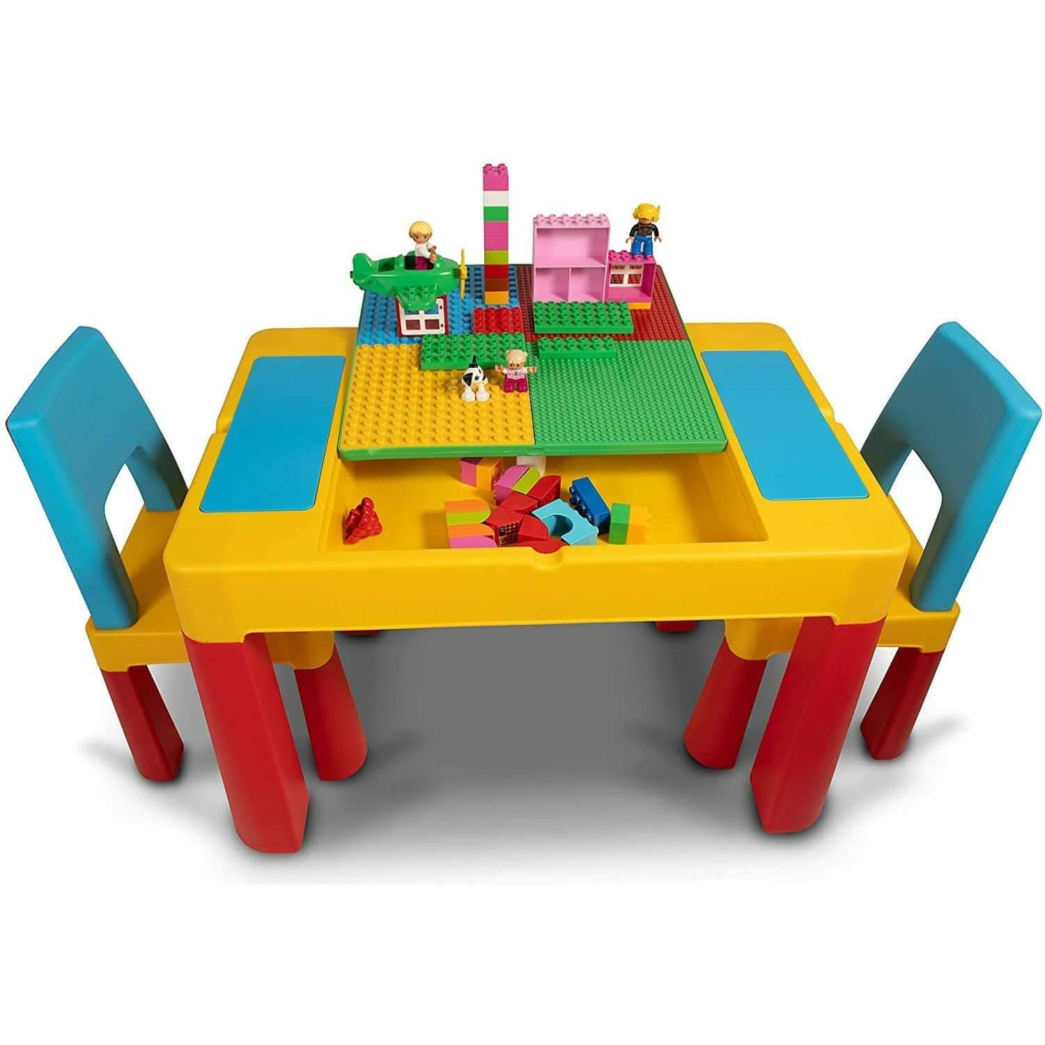 Home Canvas Furniture Trading LLC.Block Study Table & Two Chair Set Table Chair 