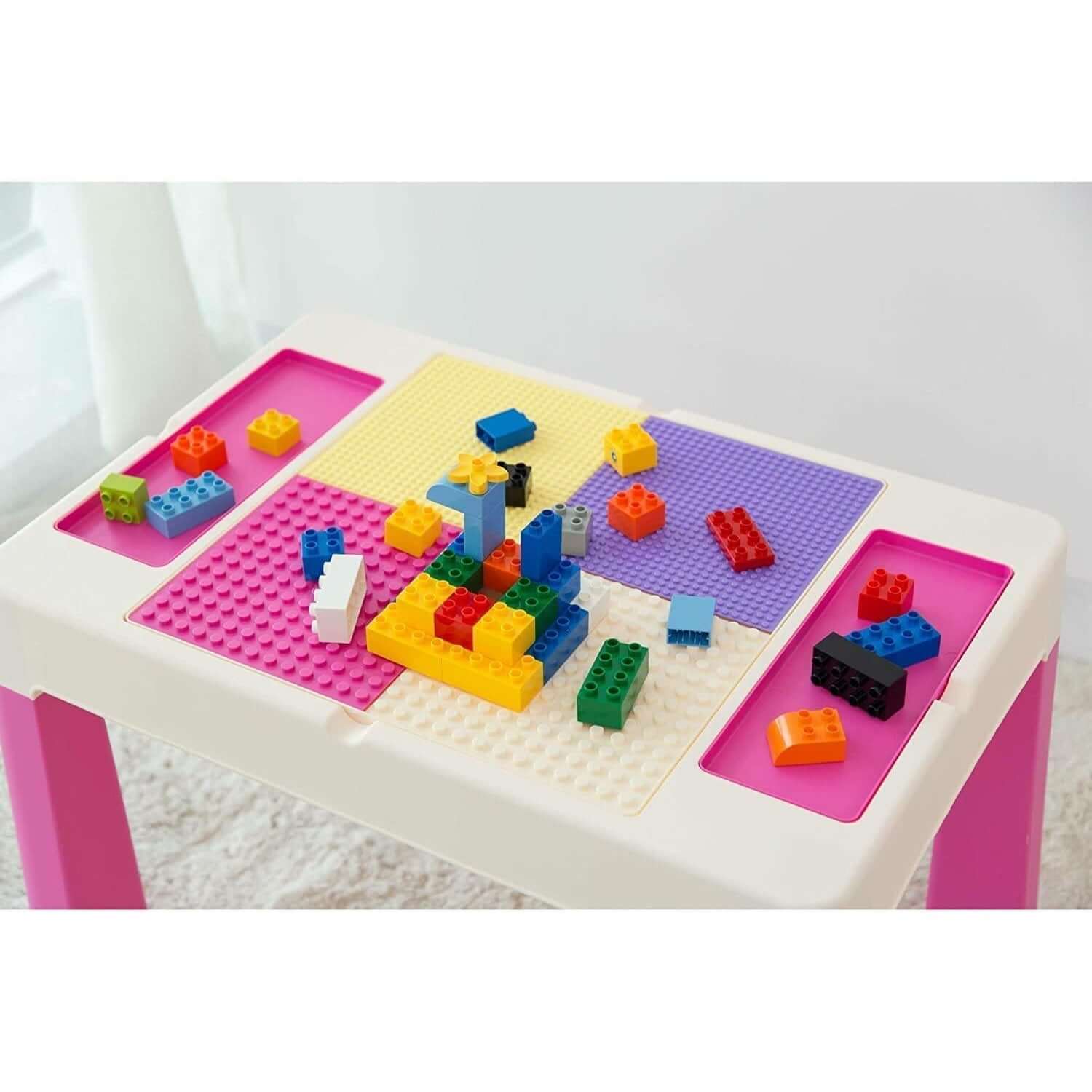 Home Canvas Furniture Trading LLC.Block Study Table & Two Chair Set Table Chair 