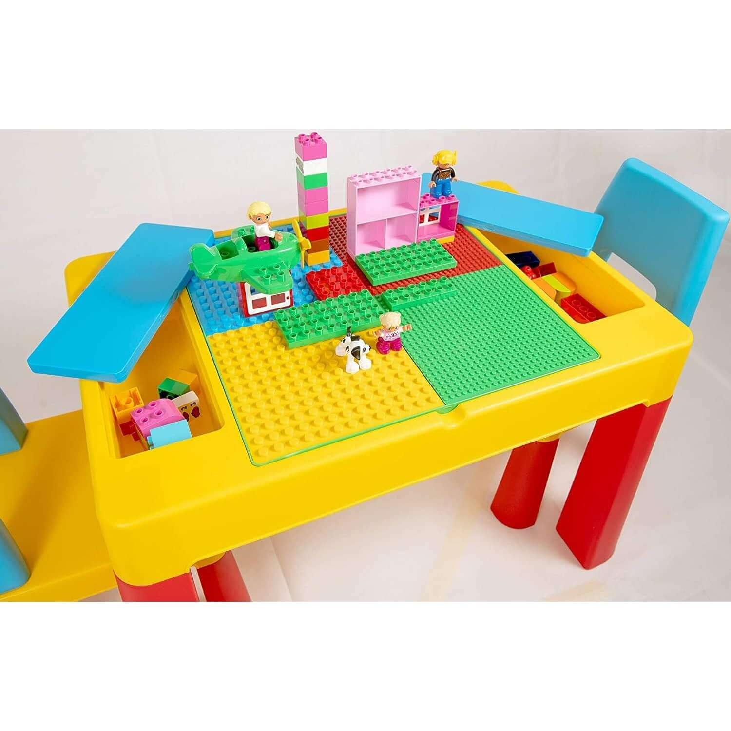 Home Canvas Furniture Trading LLC.Block Study Table & Two Chair Set Table Chair 