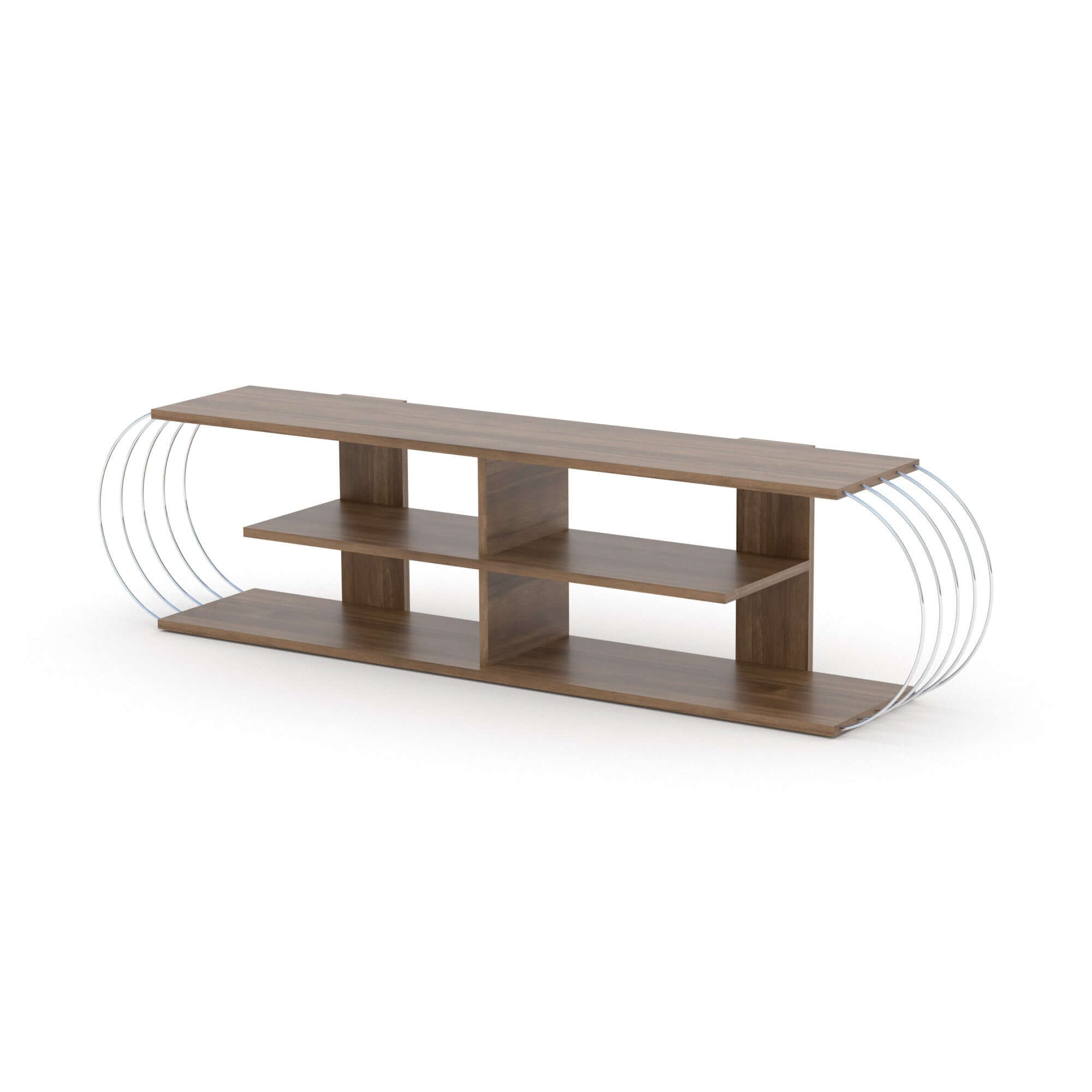Home Canvas Furniture Trading LLC.Case Modern Tv Unit - White/Chrome TV units 