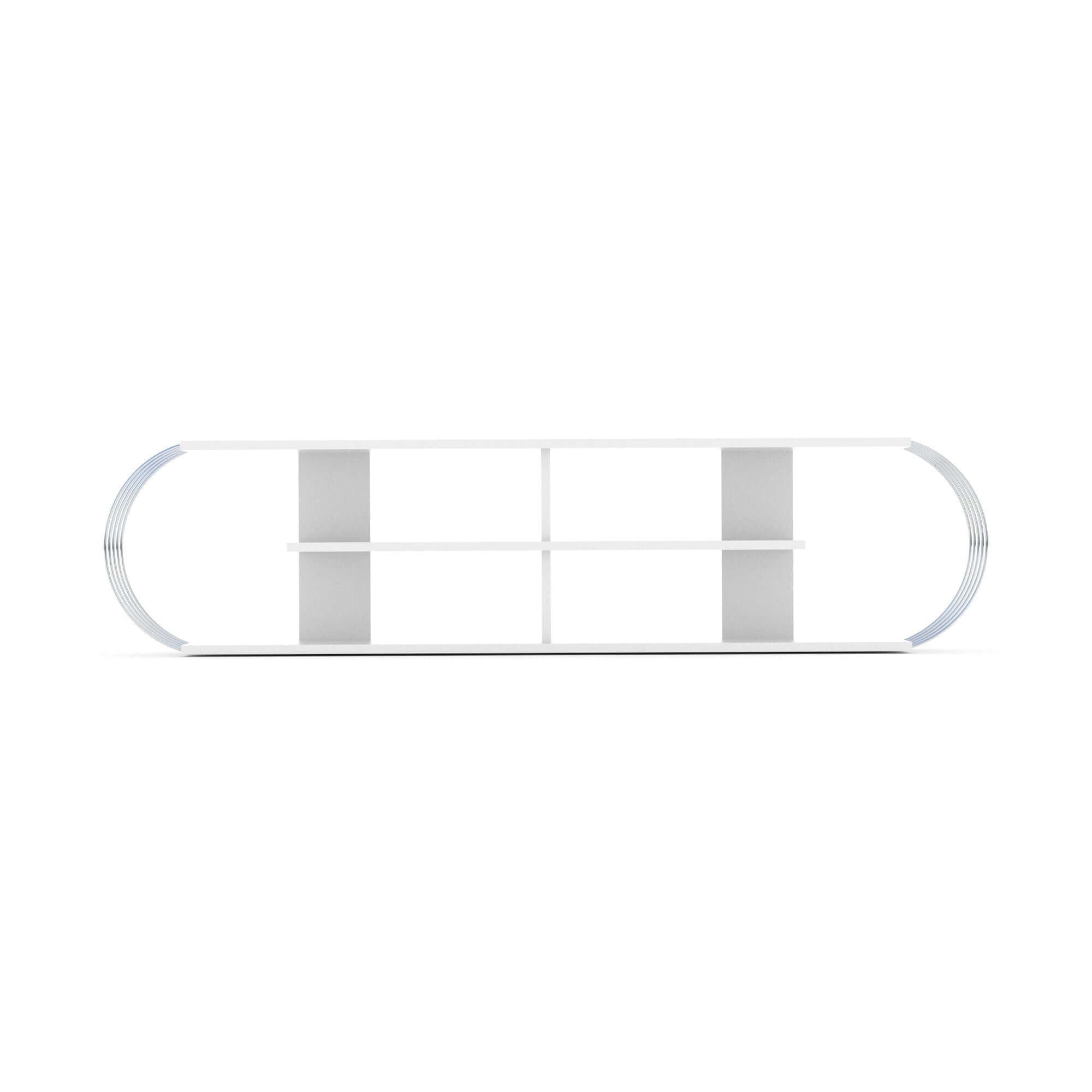 Home Canvas Furniture Trading LLC.Case Modern Tv Unit - White/Chrome TV units 