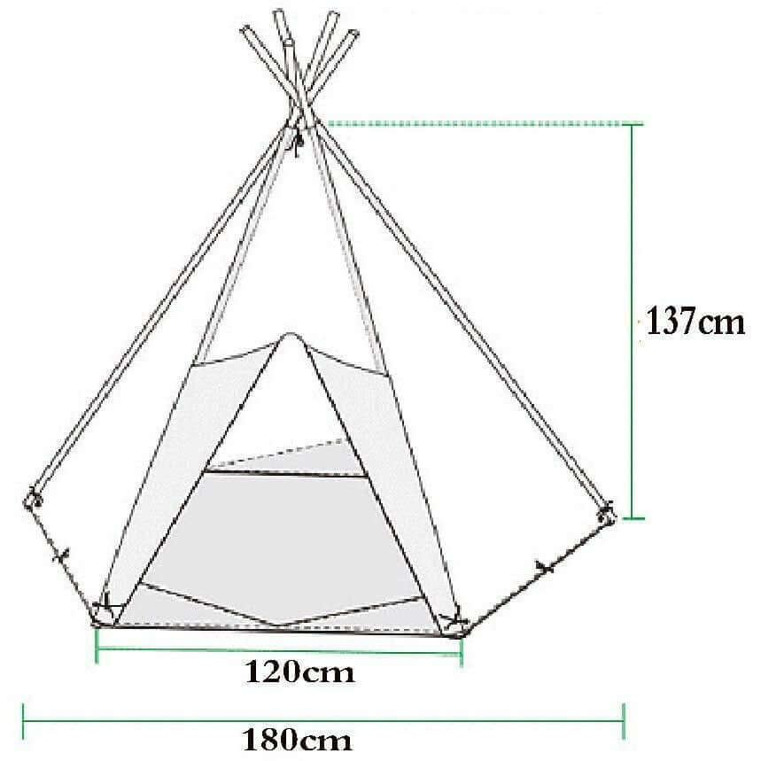 Home Canvas Furniture Trading LLC.Children's Toy House Tent for Both Indoor and Outdoor Play Tents 