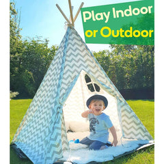 Home Canvas Furniture Trading LLC.Cloud Teepee Tent 4 walls Blue Play House 