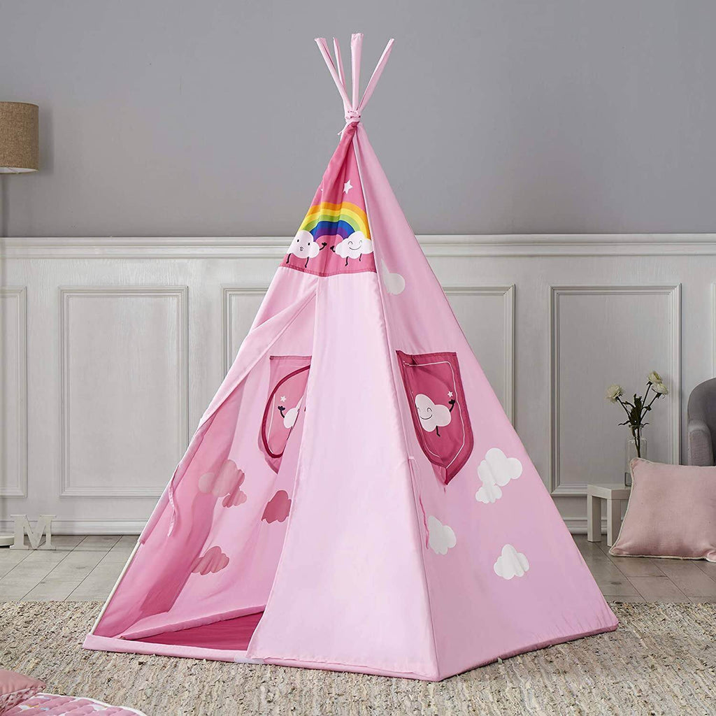 Home Canvas Furniture Trading LLC.Cloud Teepee Tent 4 walls Blue Play House Cloud Pink 